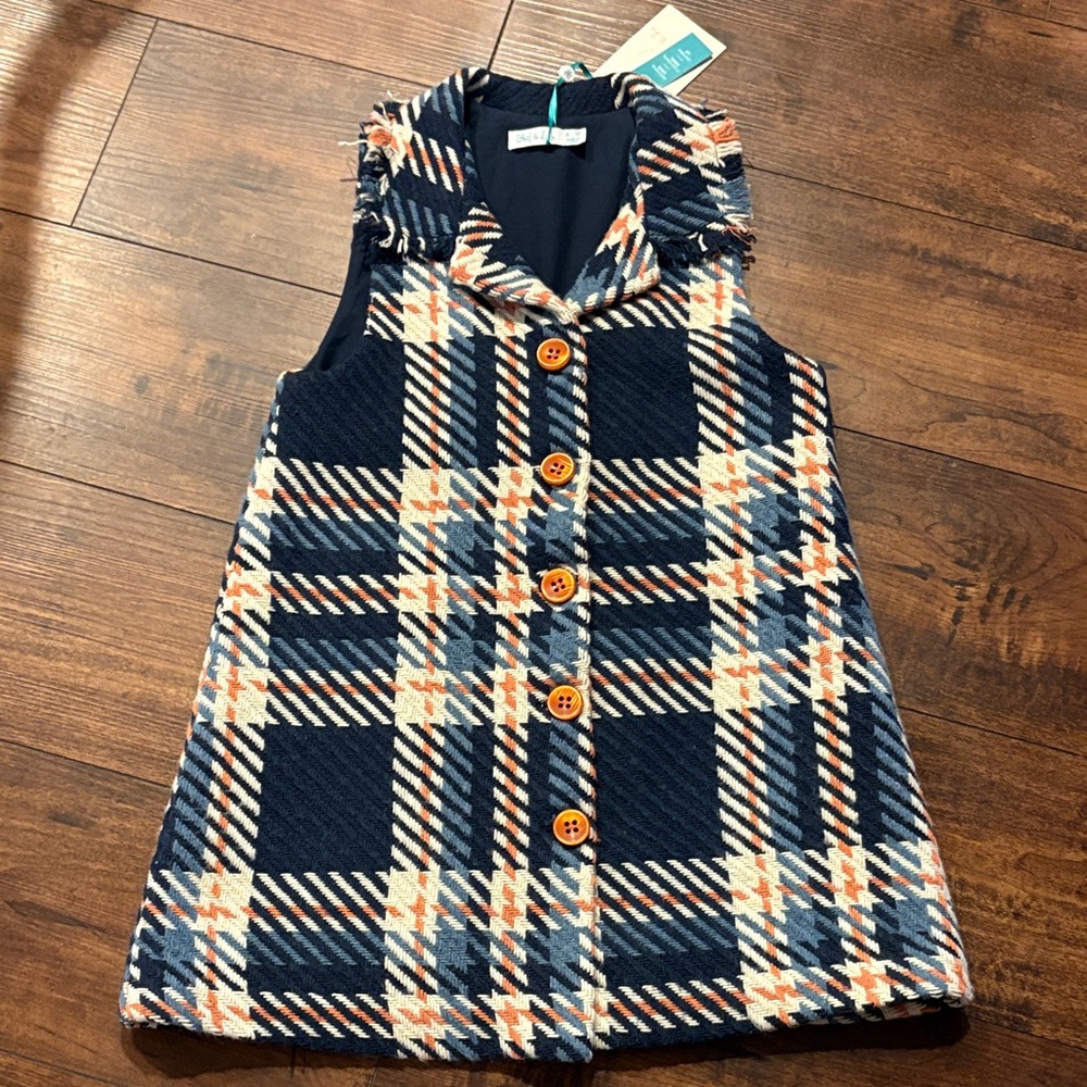 Navy Blue Dress with Teal Accents